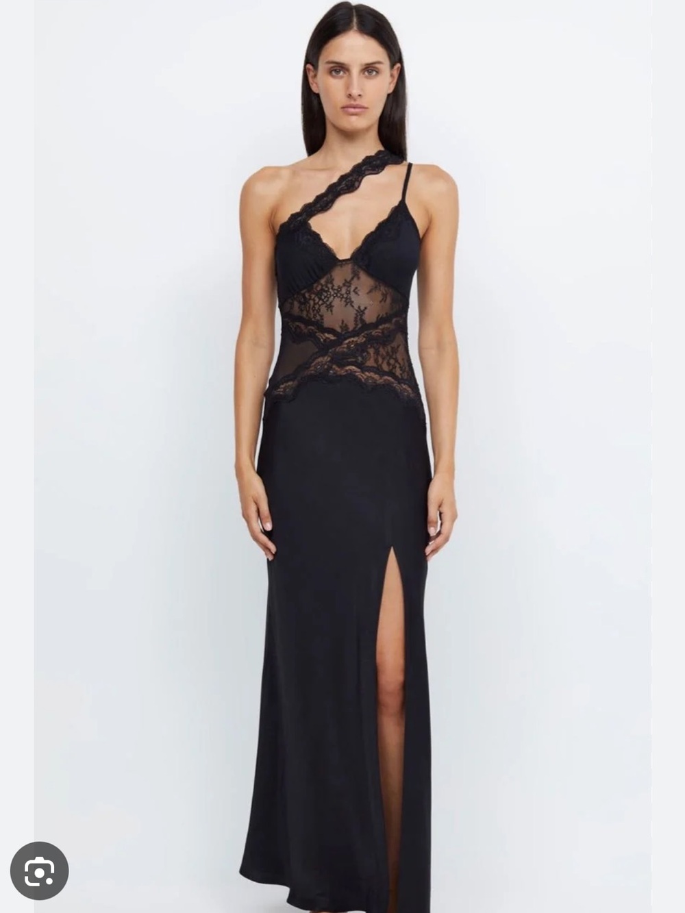 NWOT Bec + Bridge Ria Asymmetrical One-Shoulder Maxi Dress